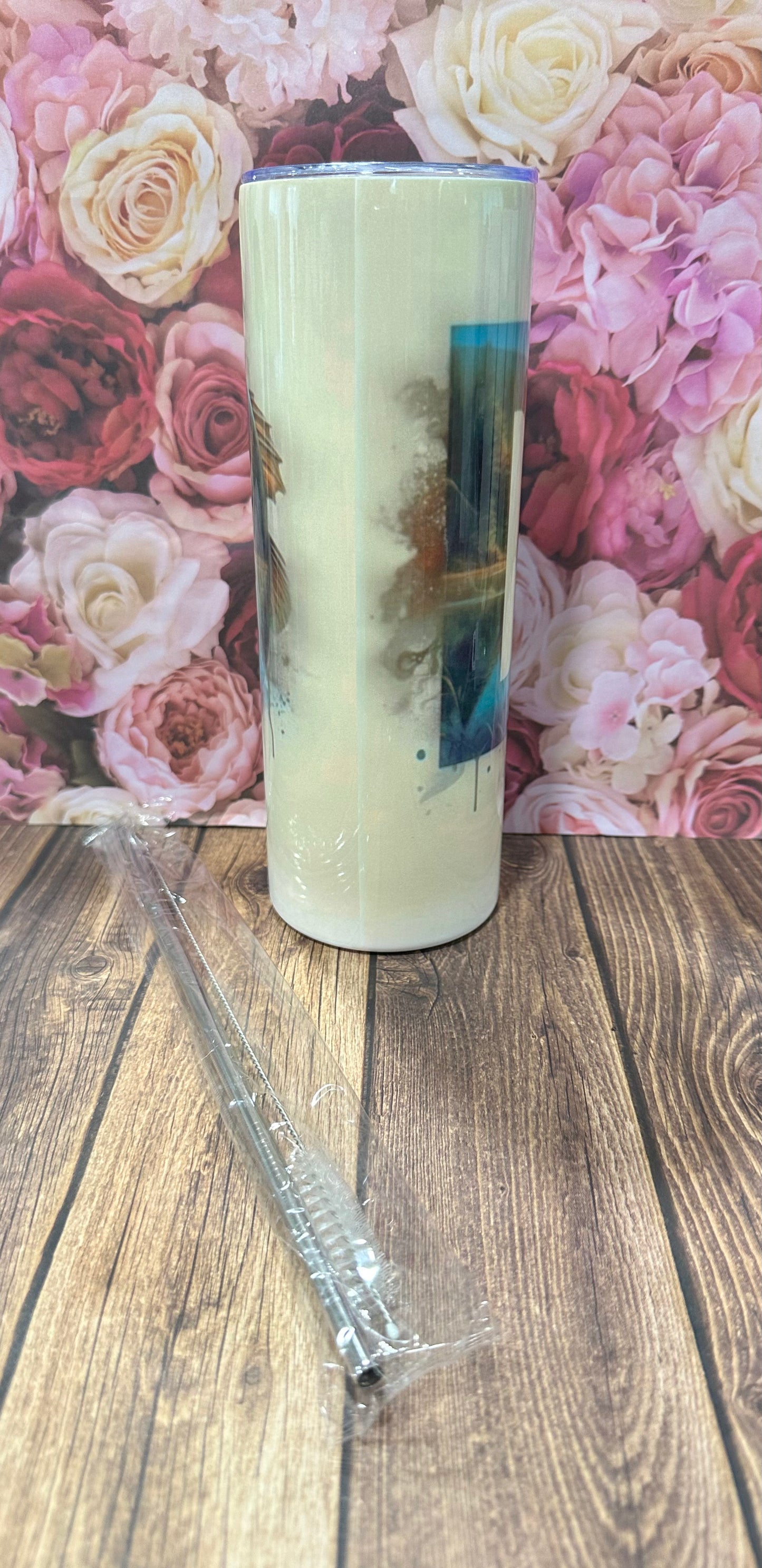 20 oz straight stainless-steel double walled tumbler