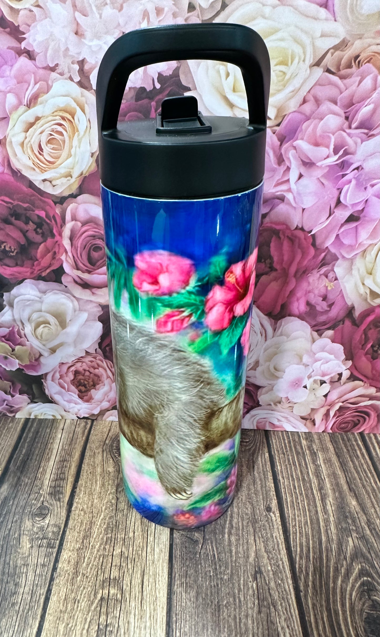 20 oz flip straw straight stainless-steel double walled tumbler