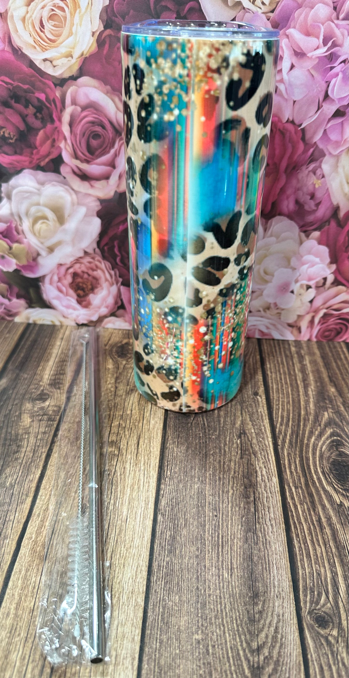 20 oz straight stainless-steel double walled tumbler