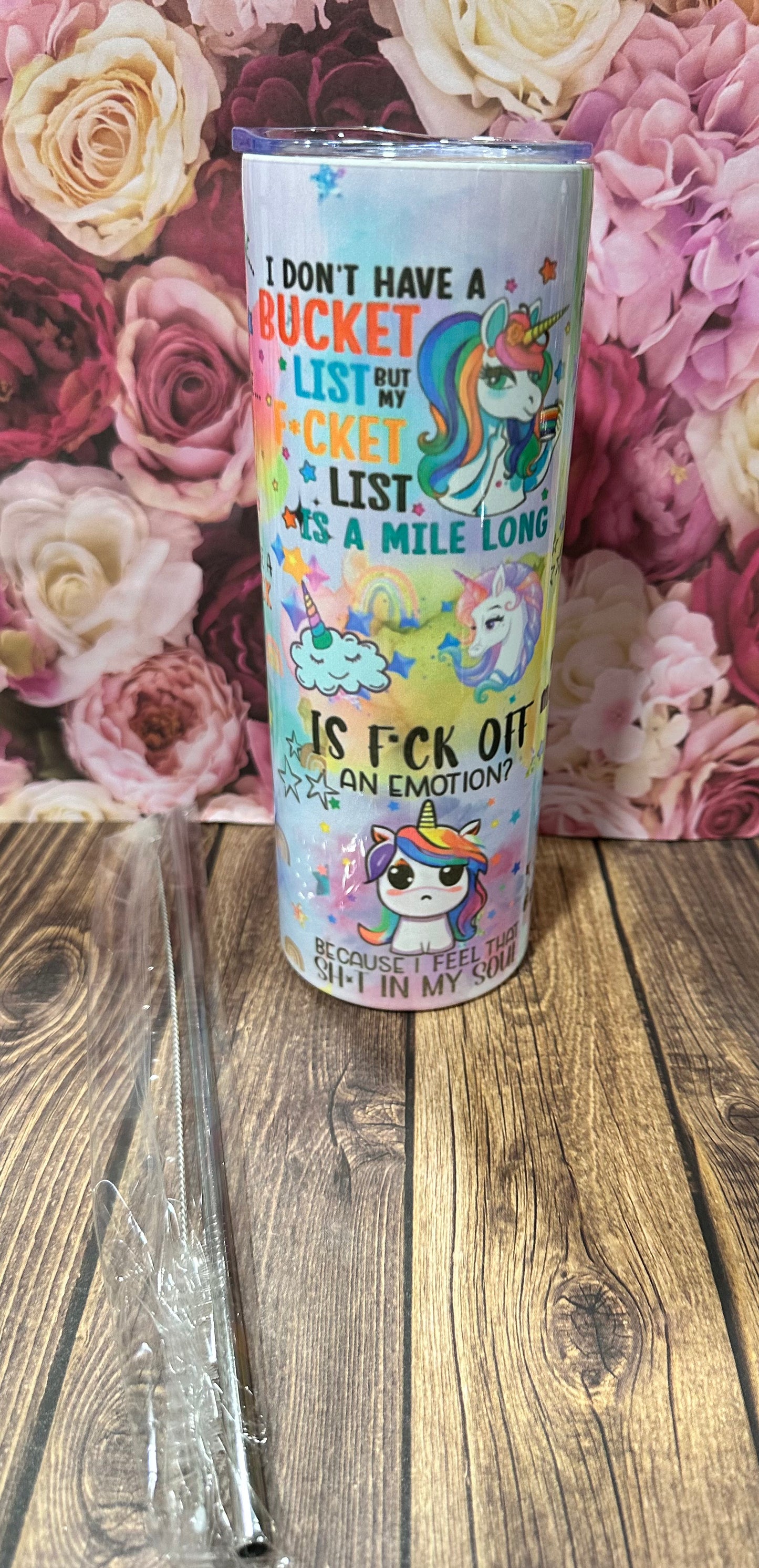 20 oz straight stainless-steel double walled tumbler