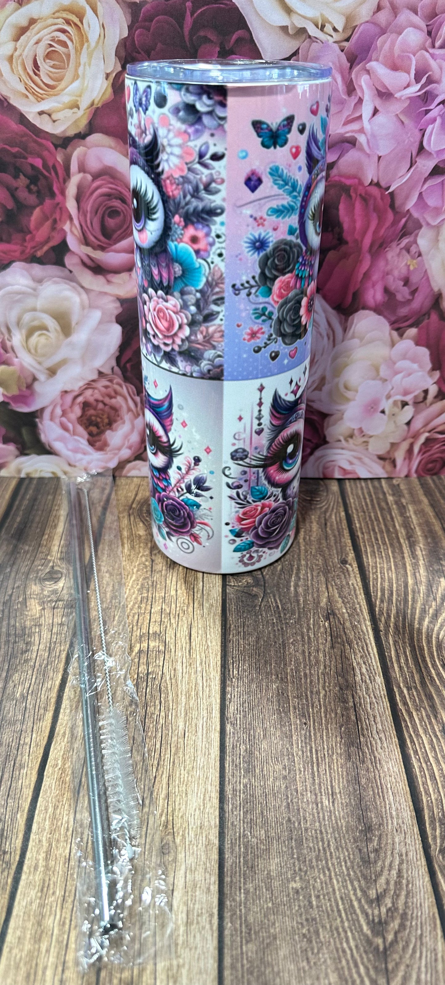 20 oz straight stainless-steel double walled tumbler