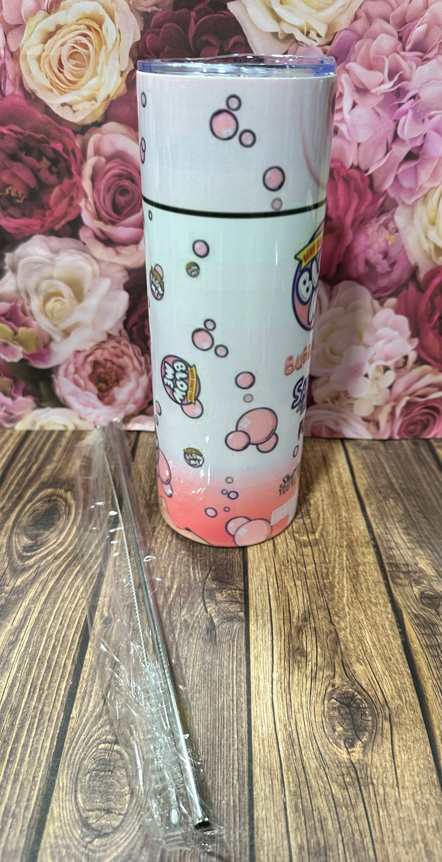 20 oz straight stainless-steel double walled tumbler