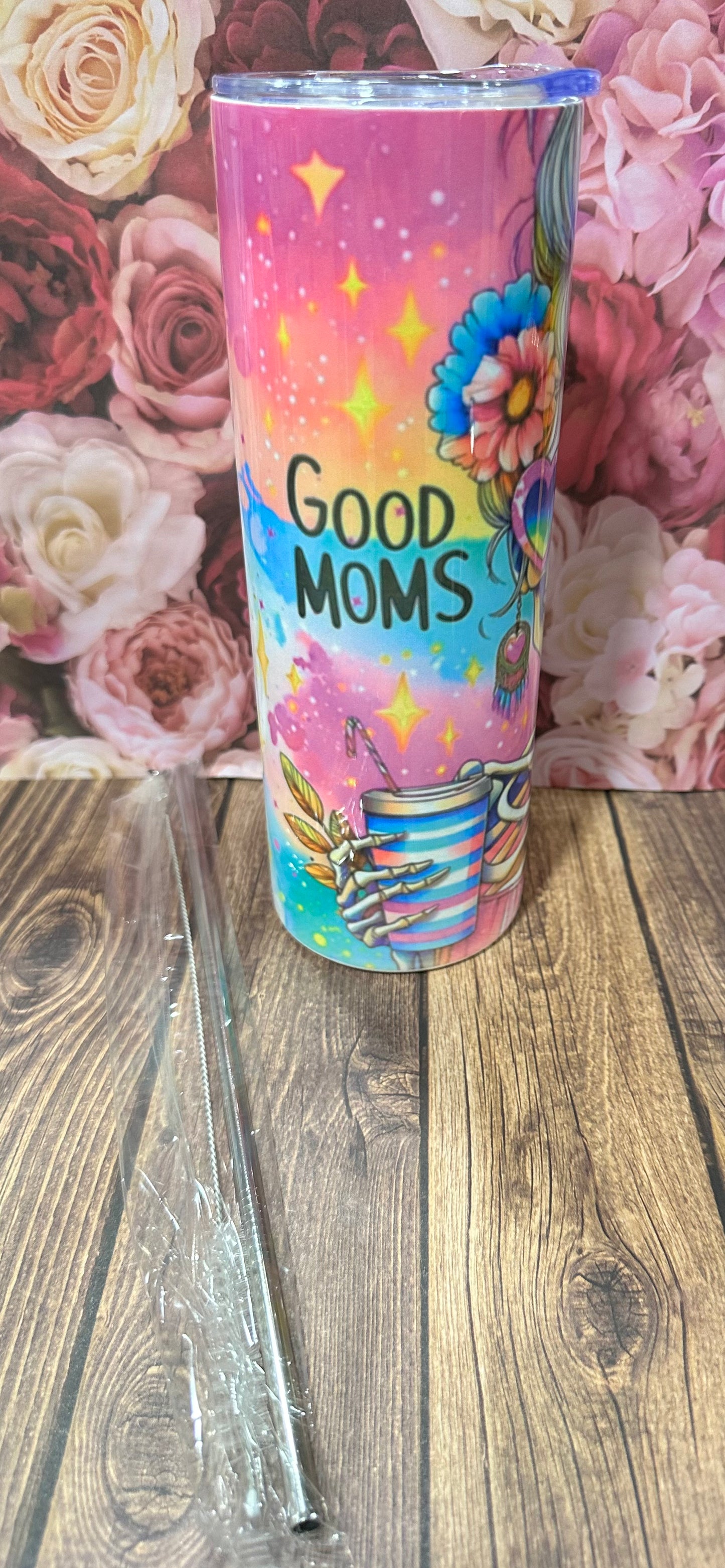 20 oz straight stainless-steel double walled tumbler