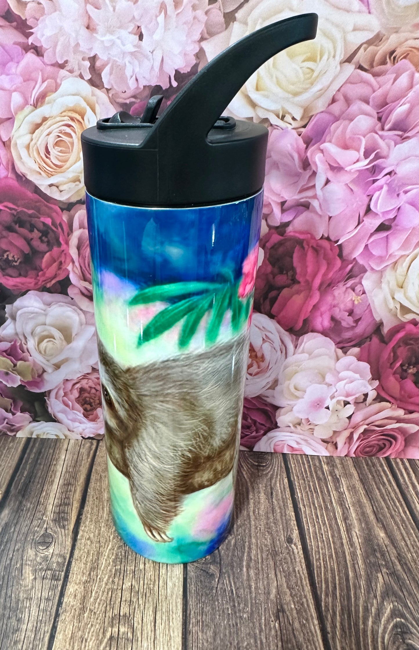 20 oz flip straw straight stainless-steel double walled tumbler