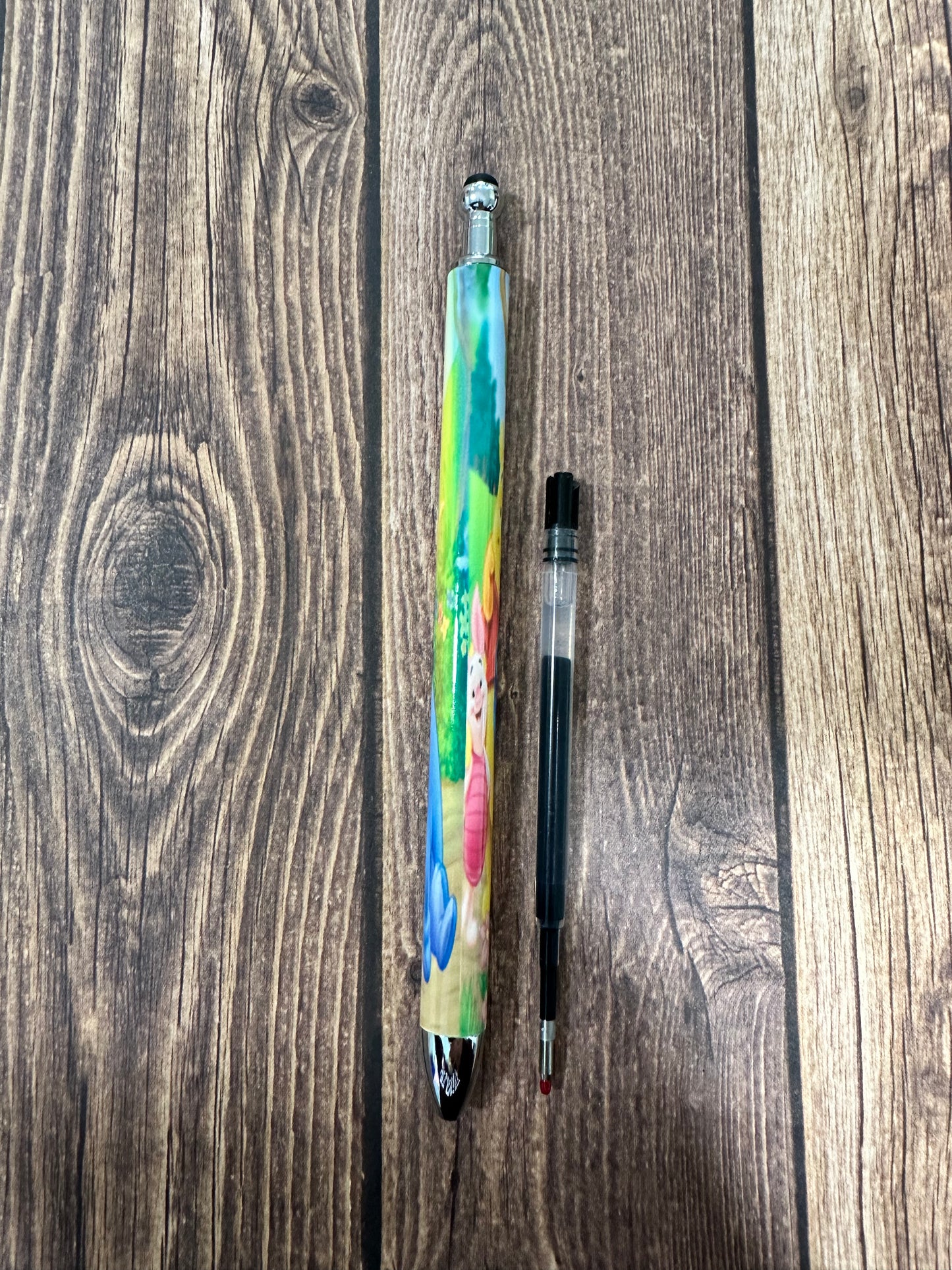 Summer pooh and friends sublimation pen