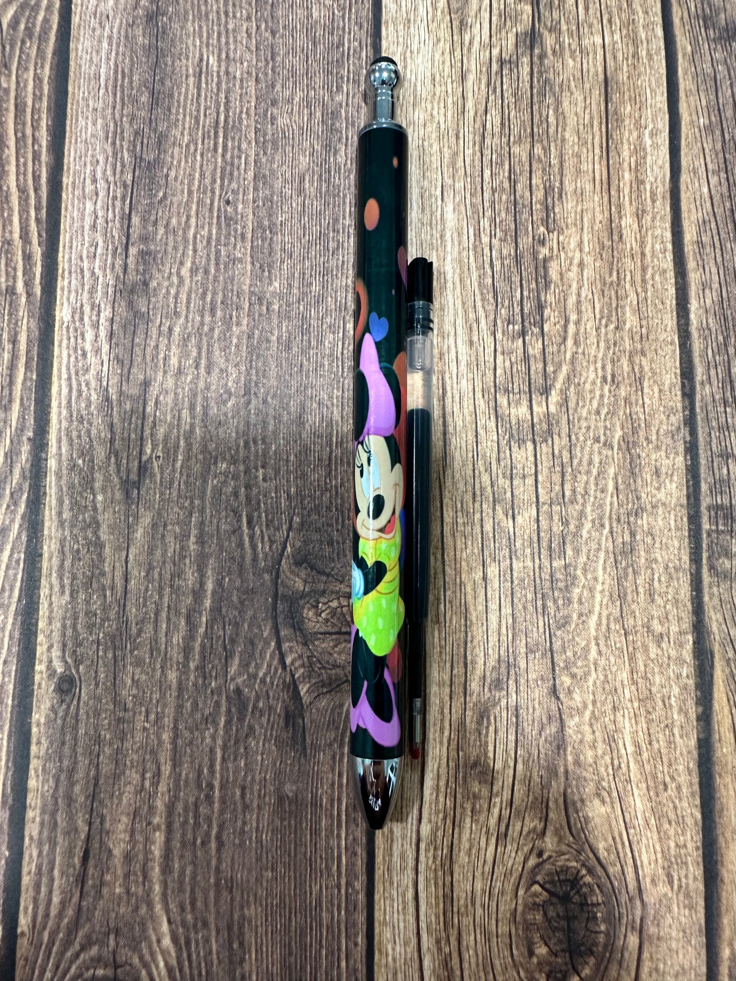 Heart mickey and minnie sublimation pen