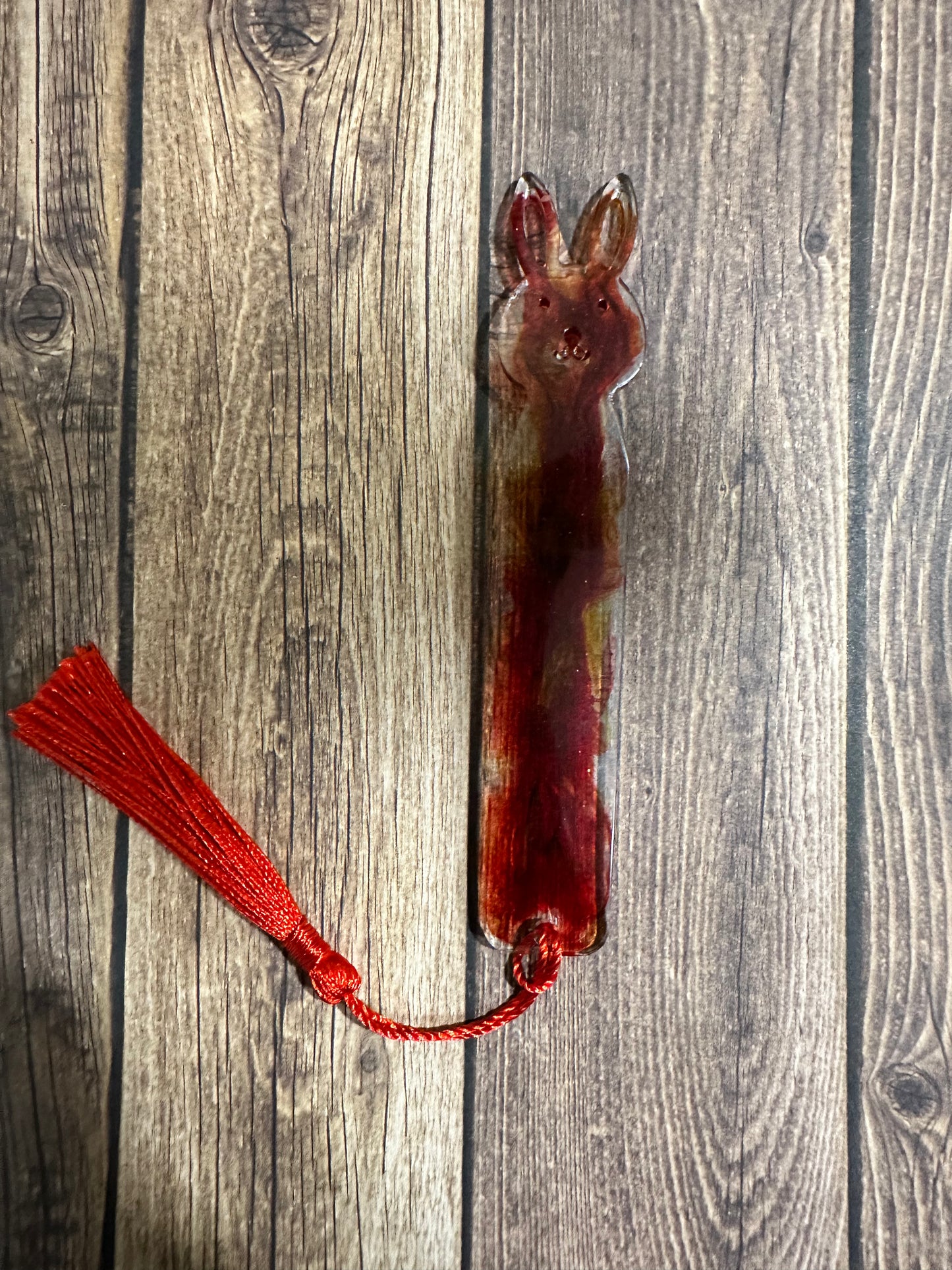 Rabbit resin bookmark