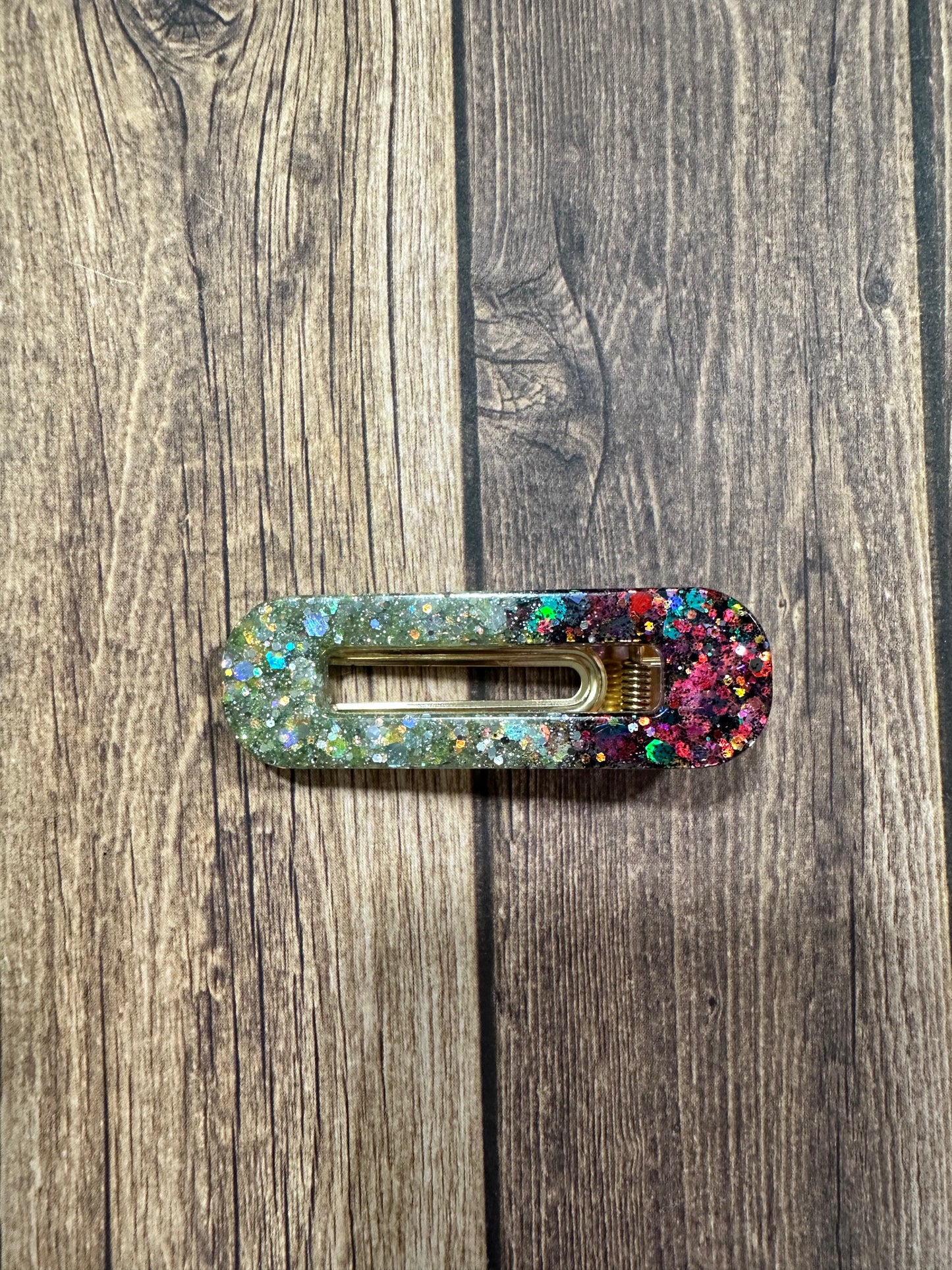 Rectangular hair clip