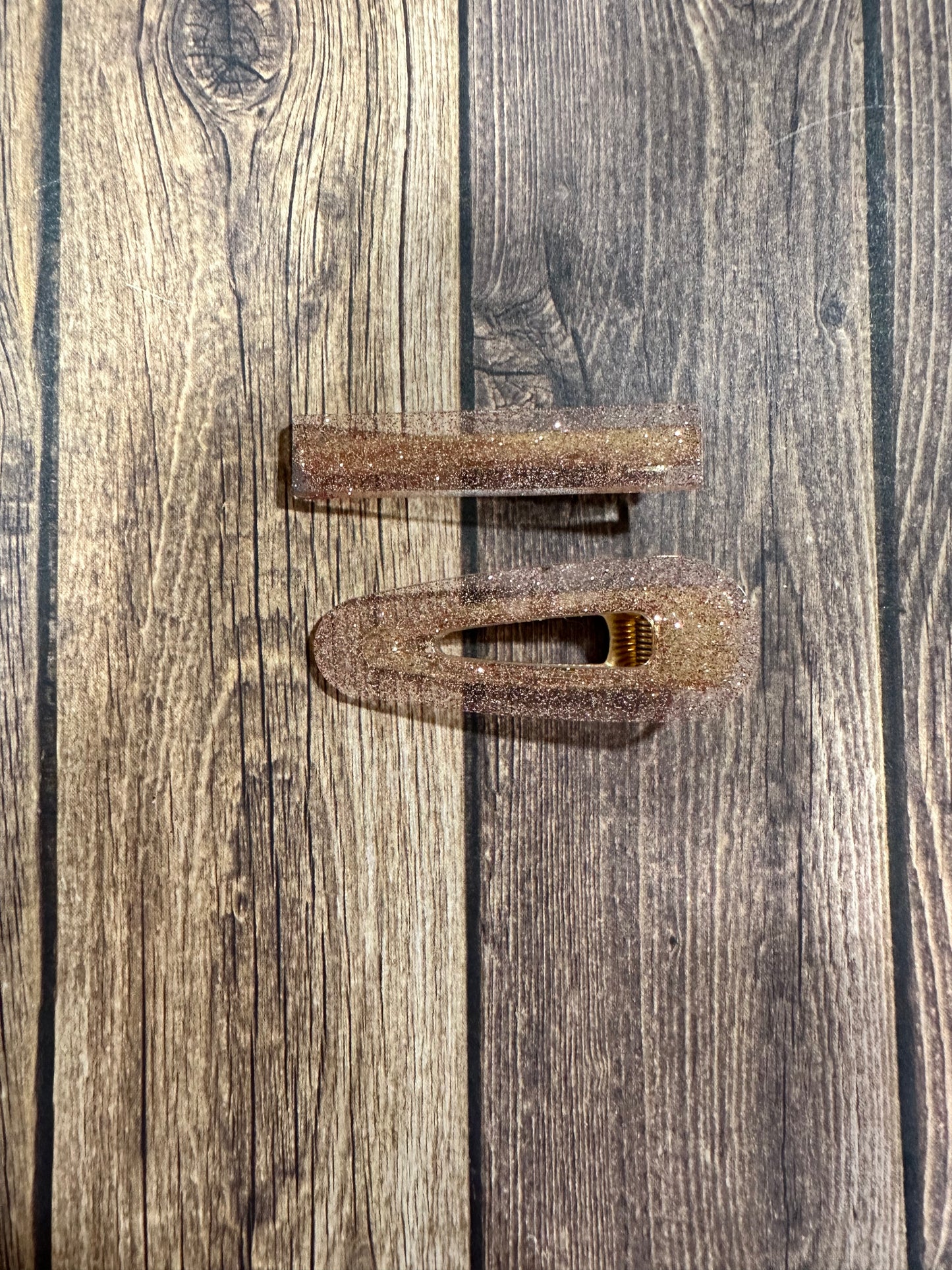 Alligator/ water drop hair clip set