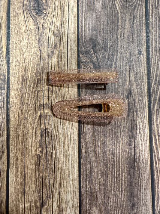 Alligator/ water drop hair clip set