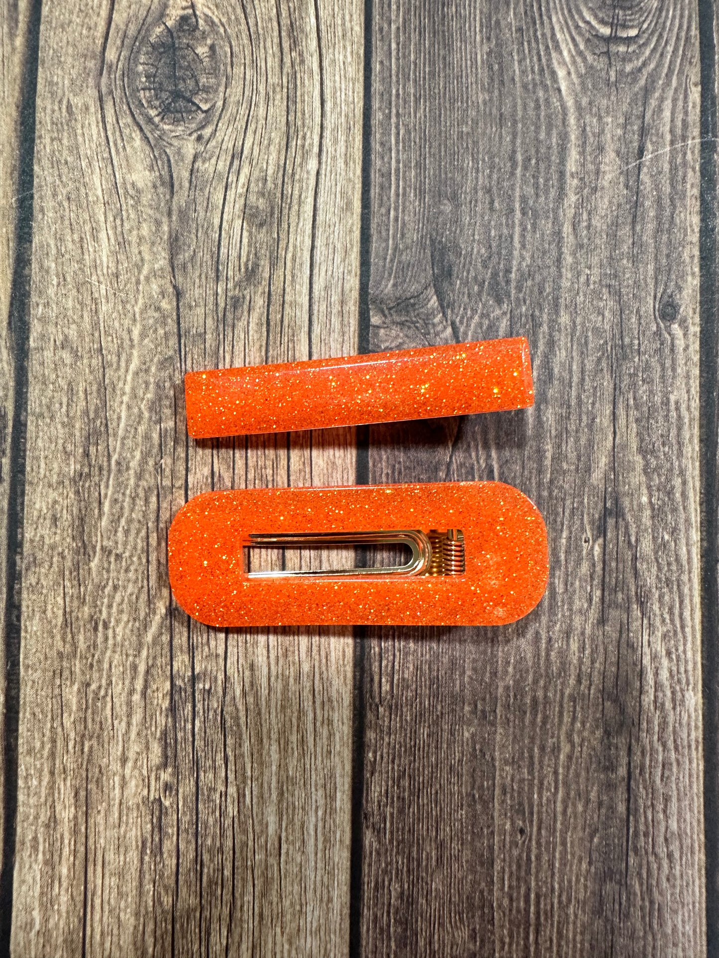 Alligator/ rectangular hair clip set