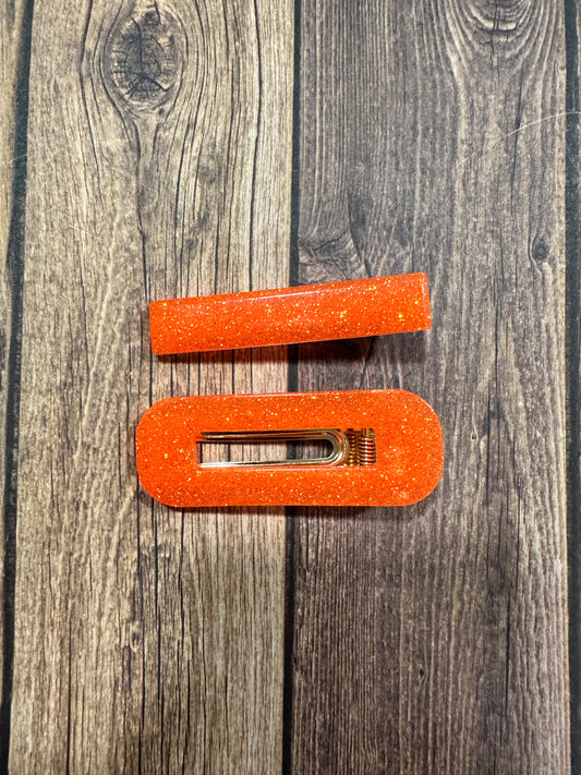 Alligator/ rectangular hair clip set