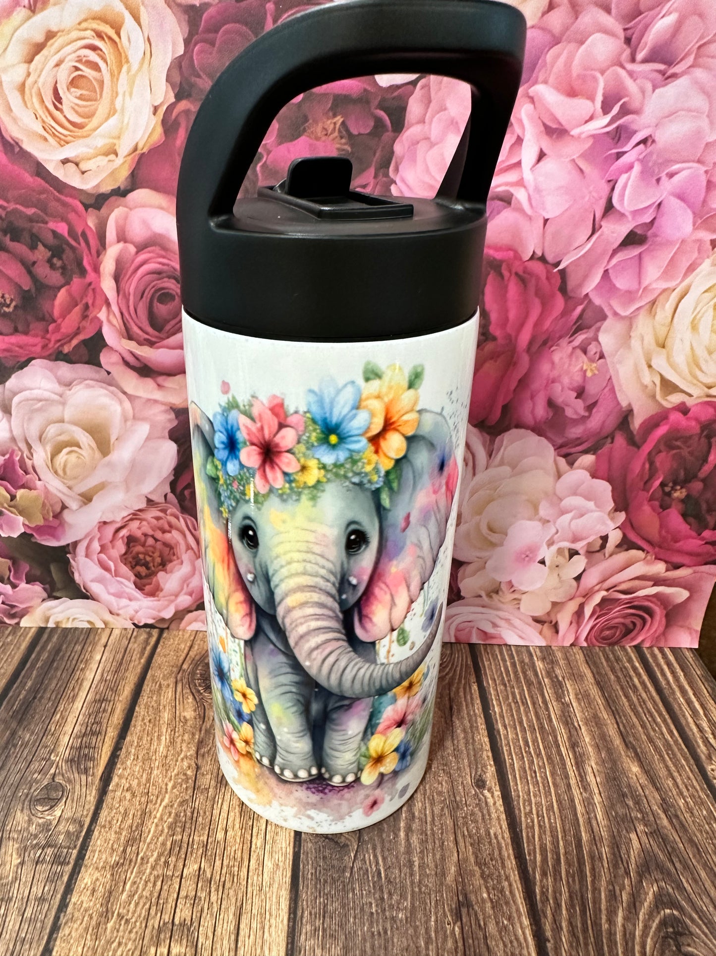 16 oz flip straw stainless steel double walled tumbler