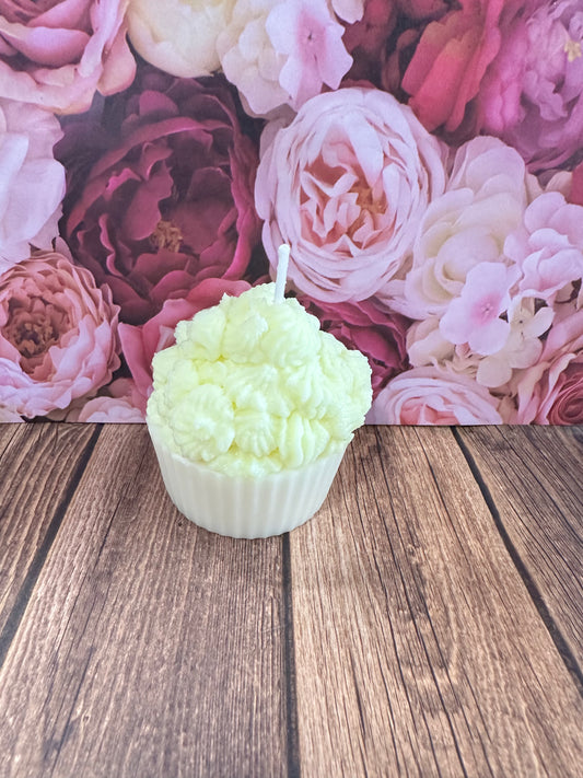 Lemon pound cake soy wax cupcake candle