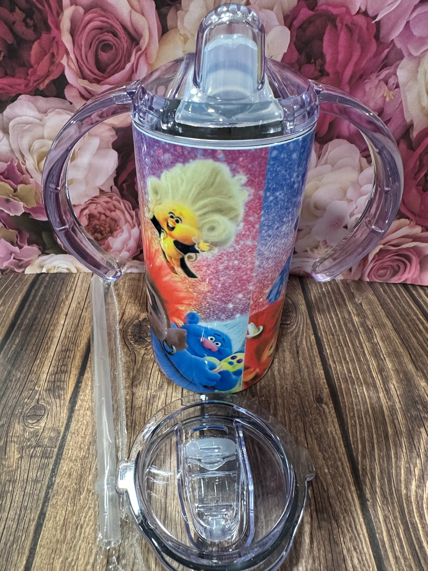 12 oz straight stainless-steel double walled sippy cup/ regular tumbler.