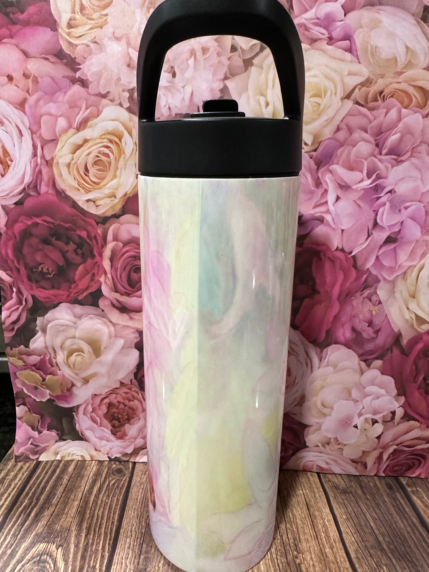 20 oz flip straw straight stainless-steel double walled tumbler