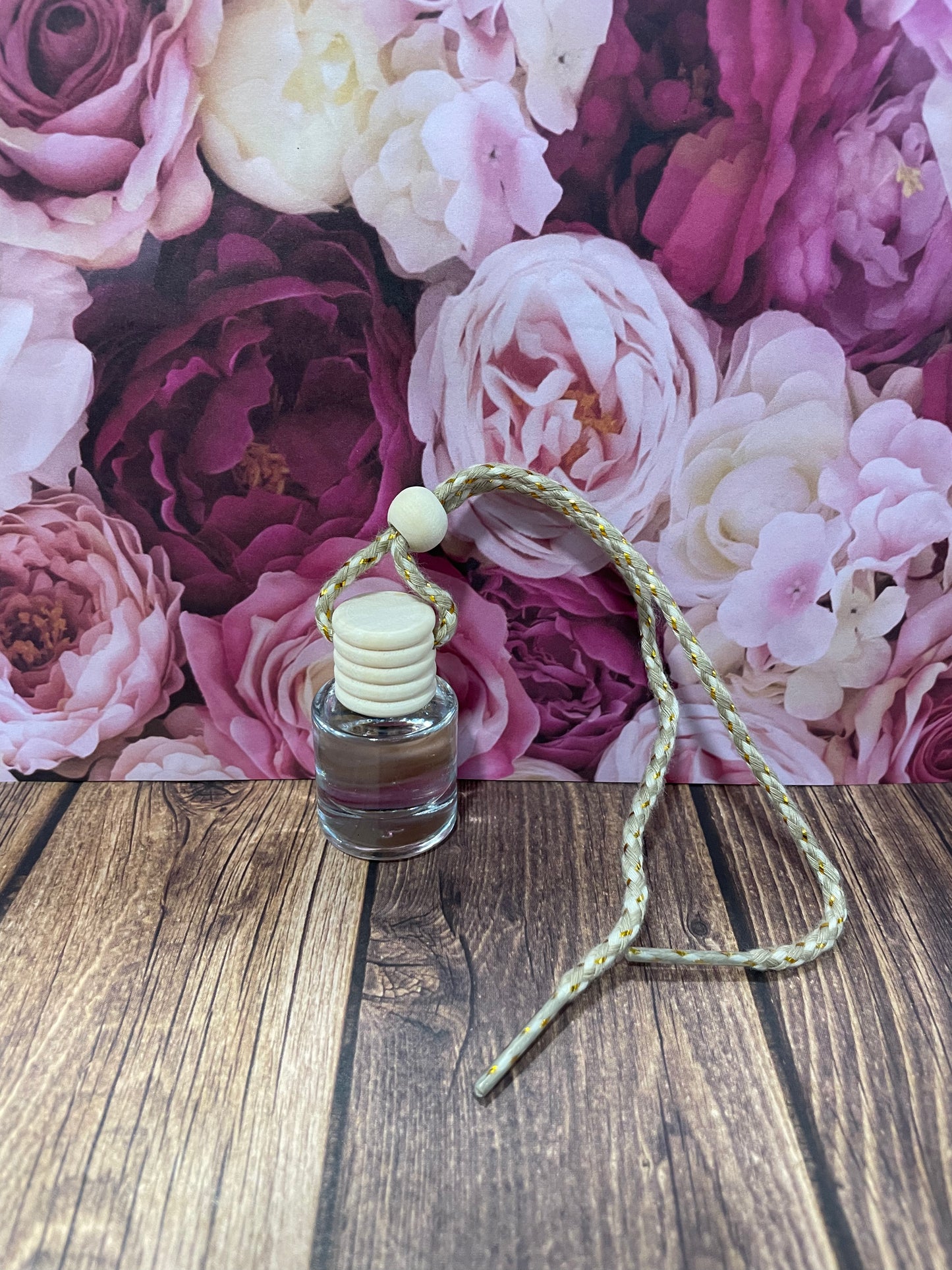 Pink sugar glass car freshie