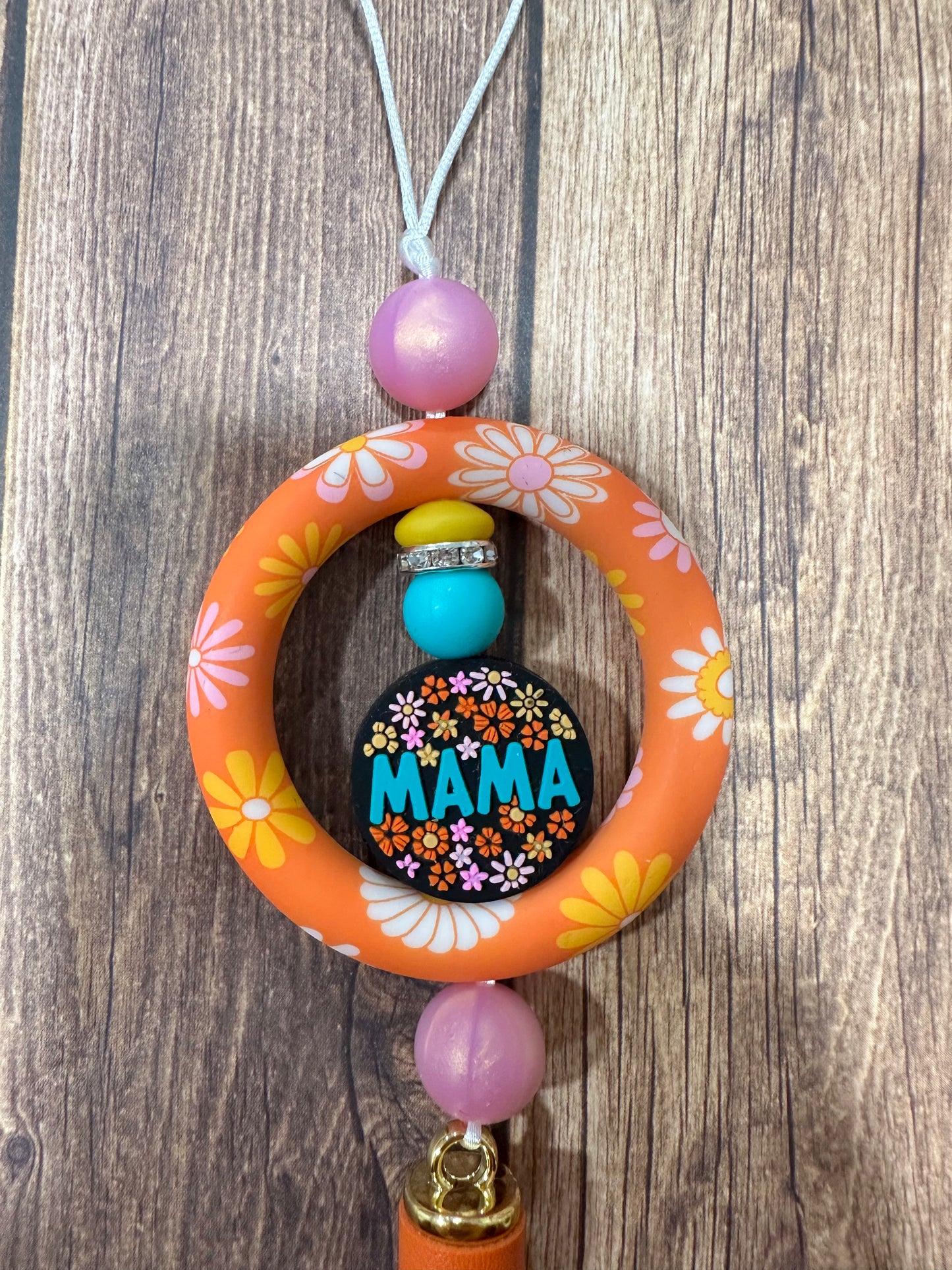 Beaded car charm
