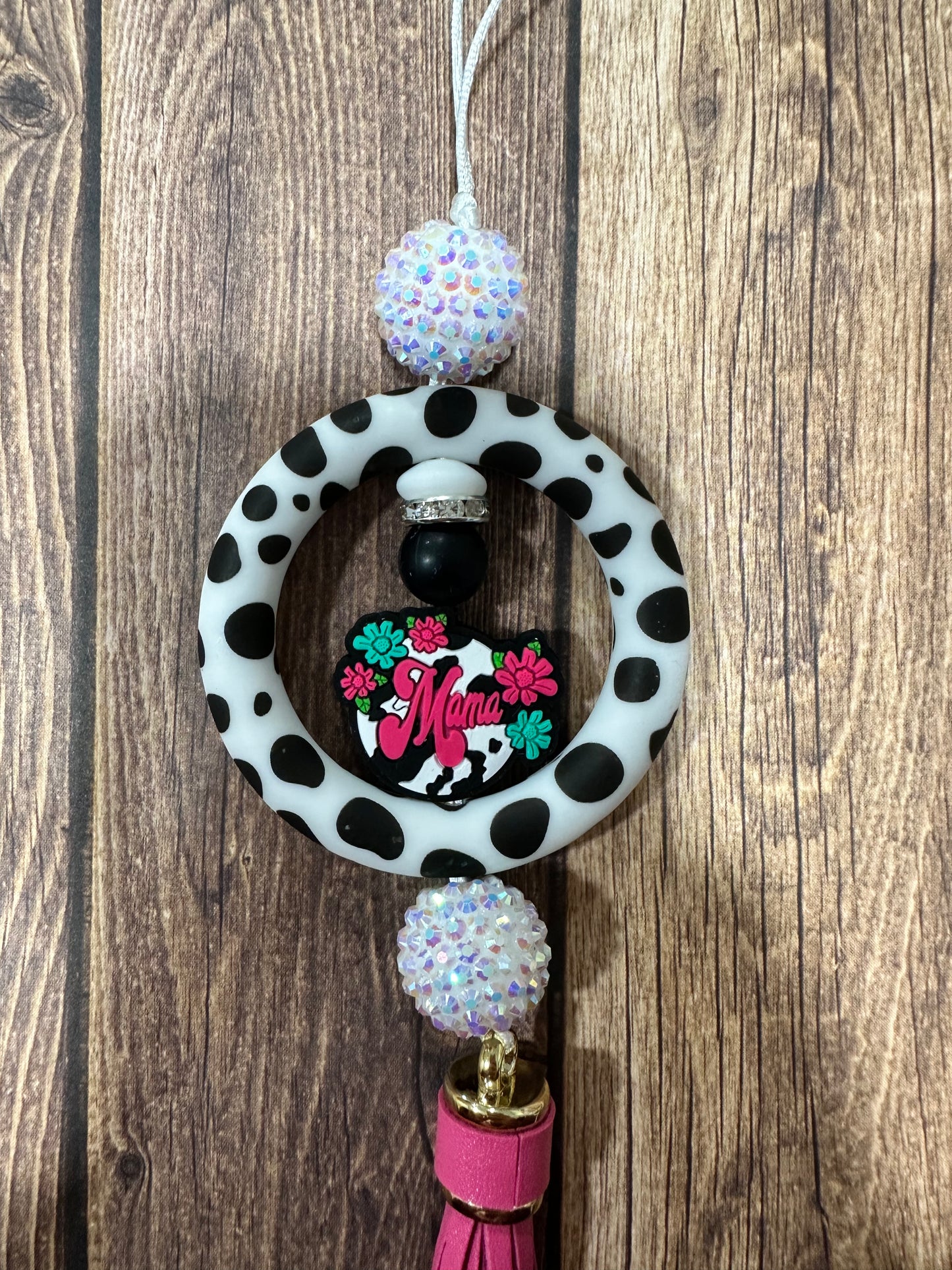 Beaded car charm