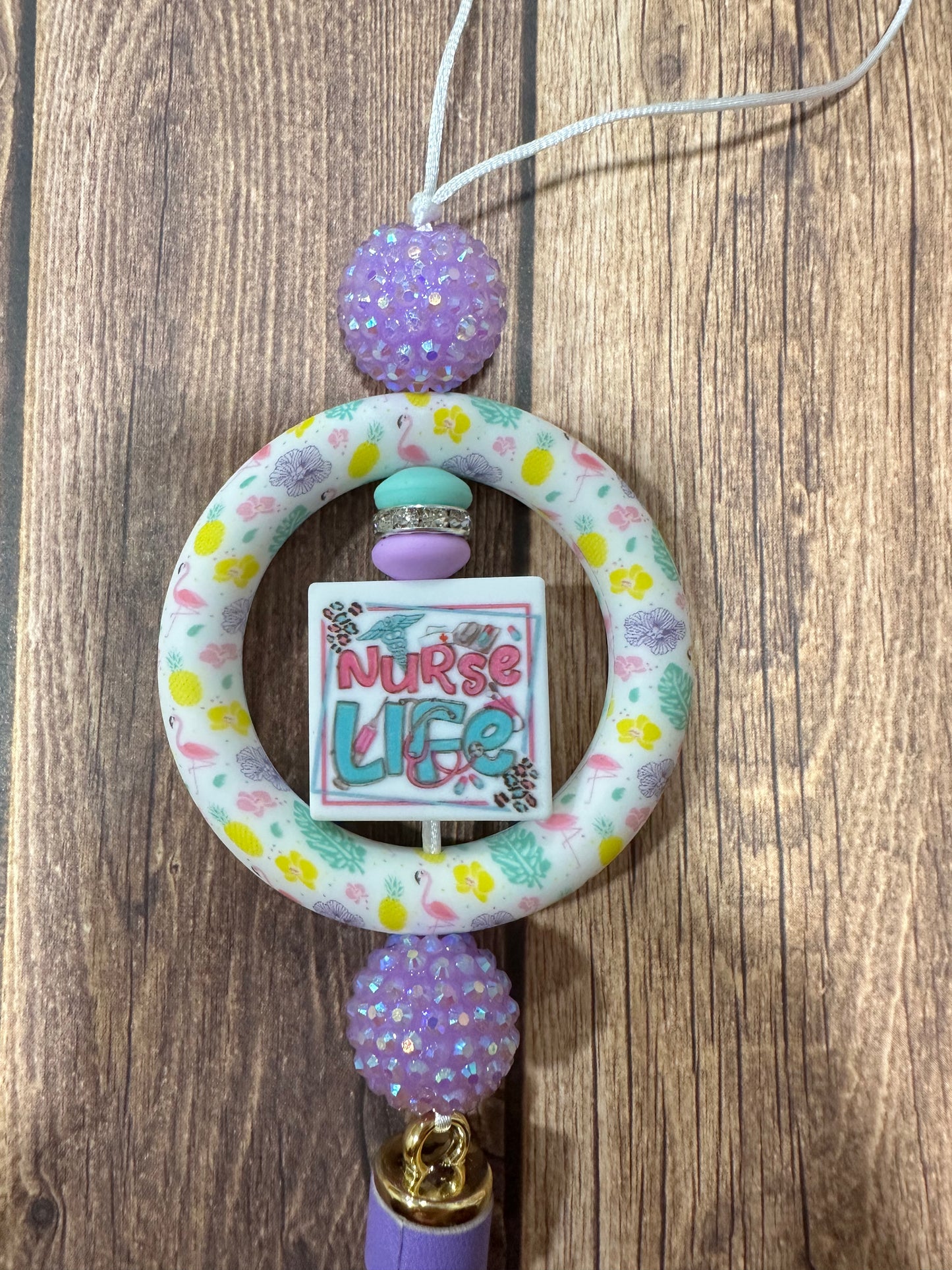 Beaded car charm
