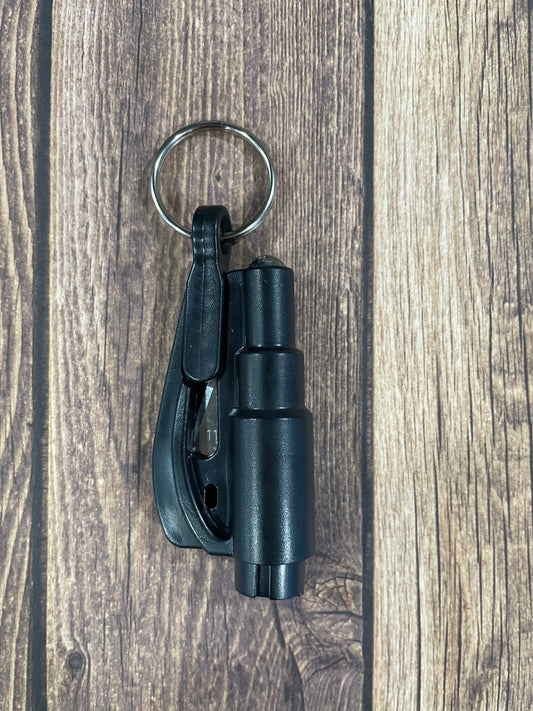 Black seatbelt cutter/ window breaker