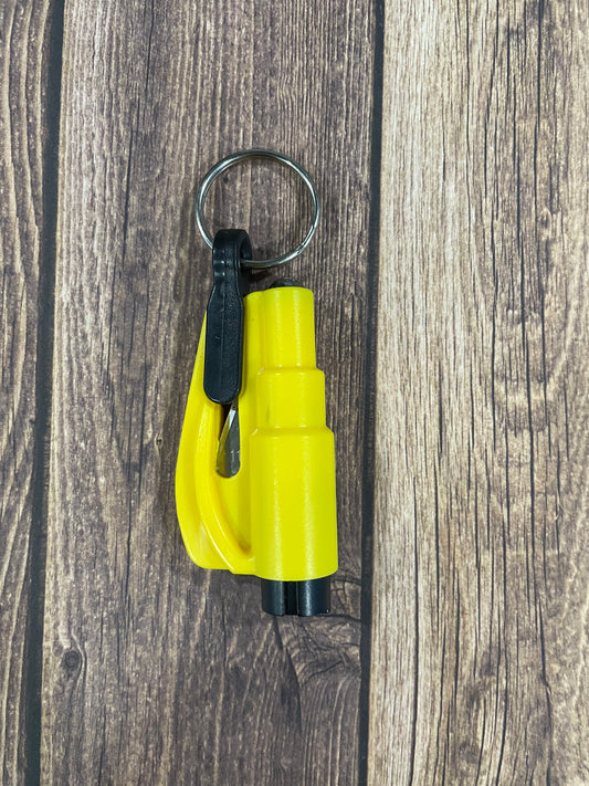 Yellow seatbelt cutter/ window breaker
