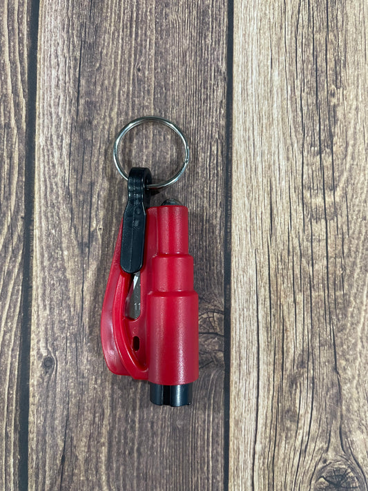 Red seatbelt cutter/ window breaker