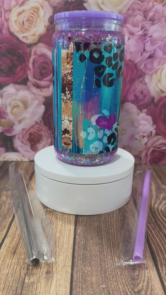 16 oz snow globe tumbler