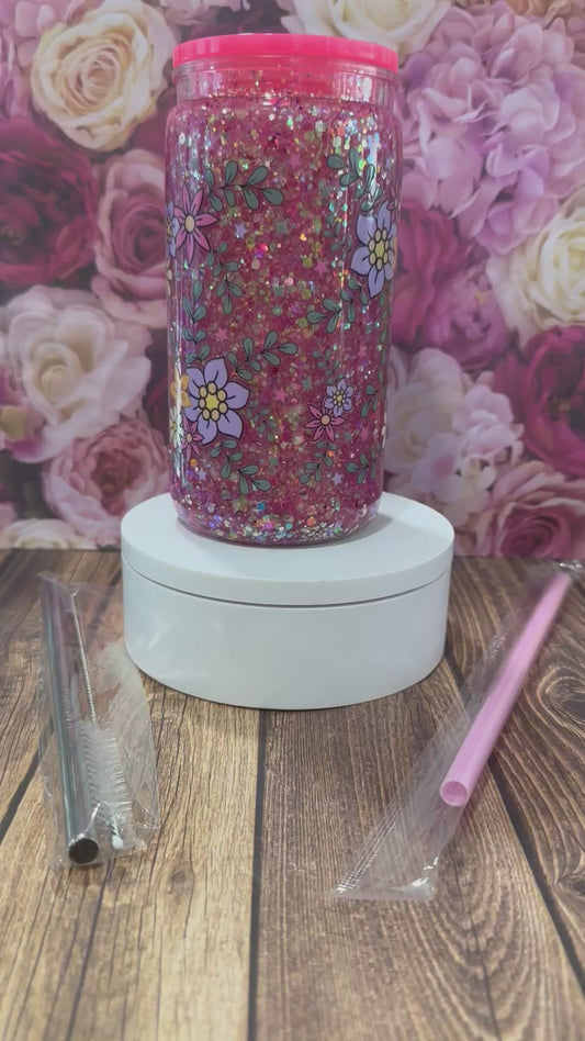 16 oz snow globe tumbler