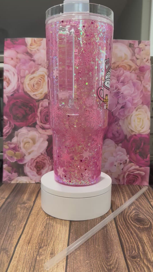 40 oz snow globe tumbler