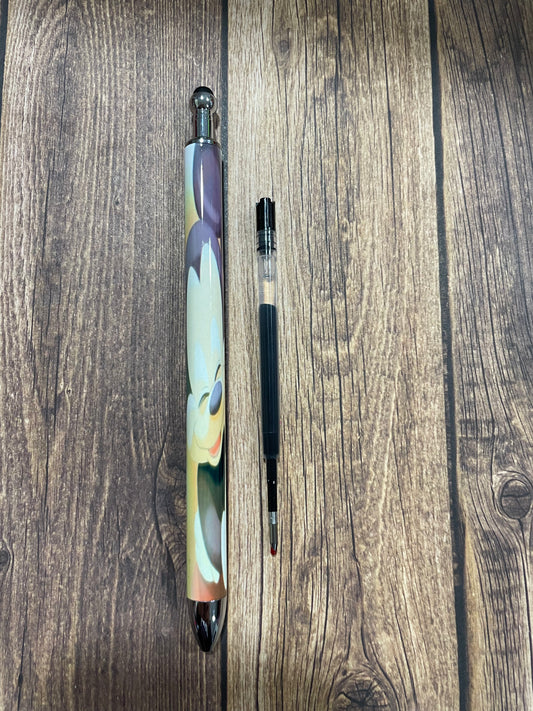 Mickey and minnie smiling sublimation pen