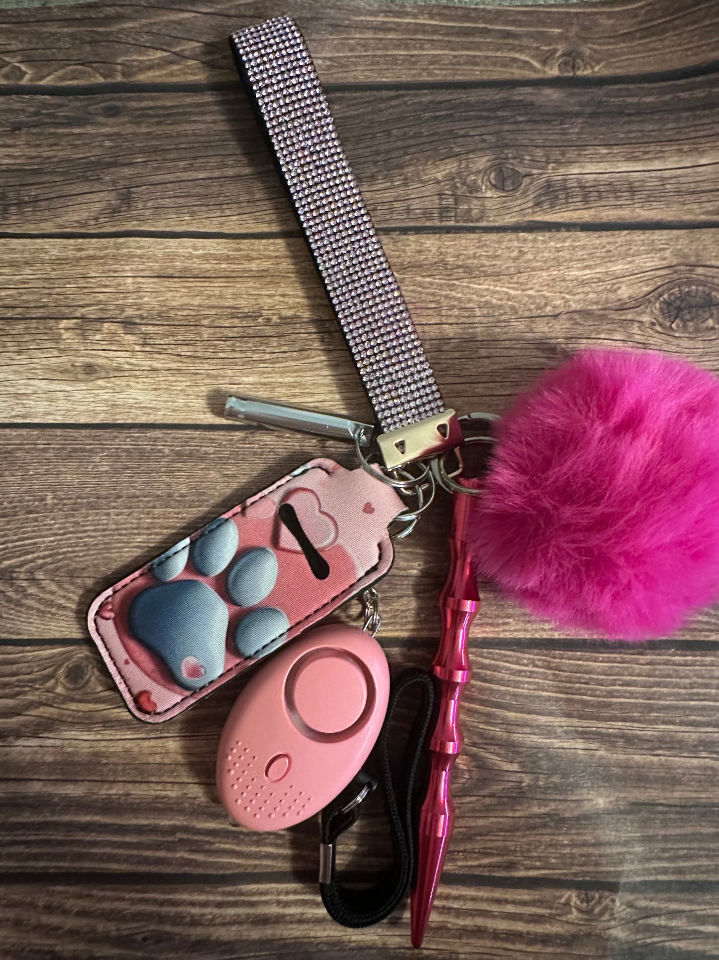 Basic safety keychain