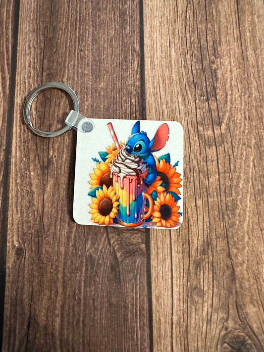 Stitch subflower keychain