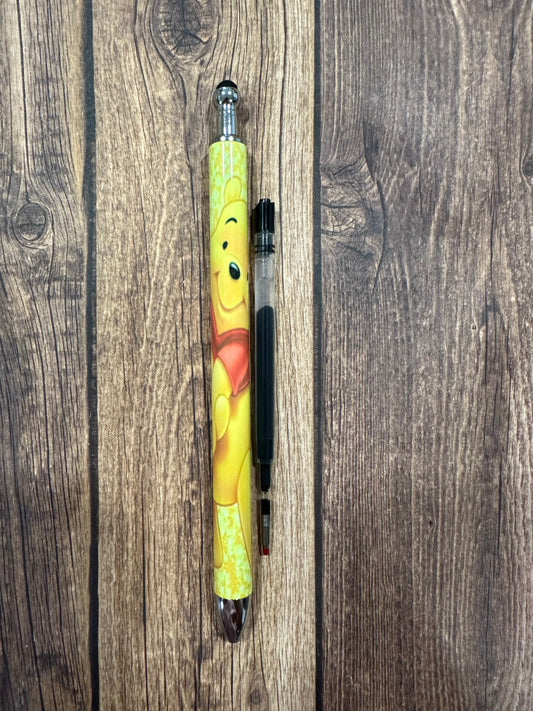 Yellow Pooh sublimation pen