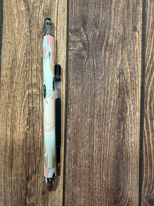 Pink Cow sublimation pen