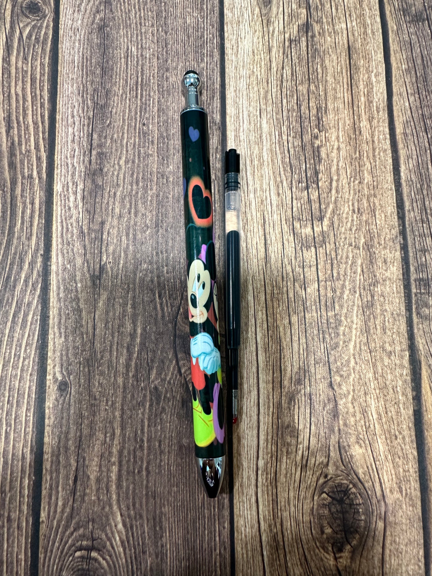 Heart mickey and minnie sublimation pen
