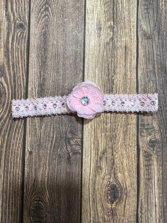 Pink baby's head band