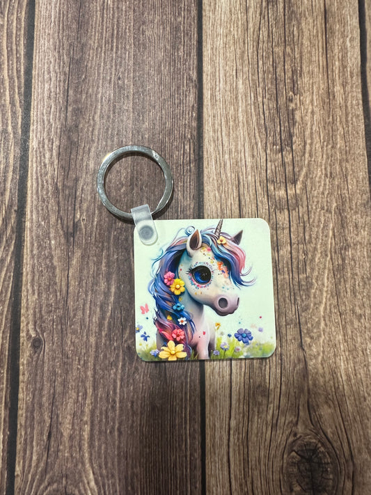 Unicorn keychain