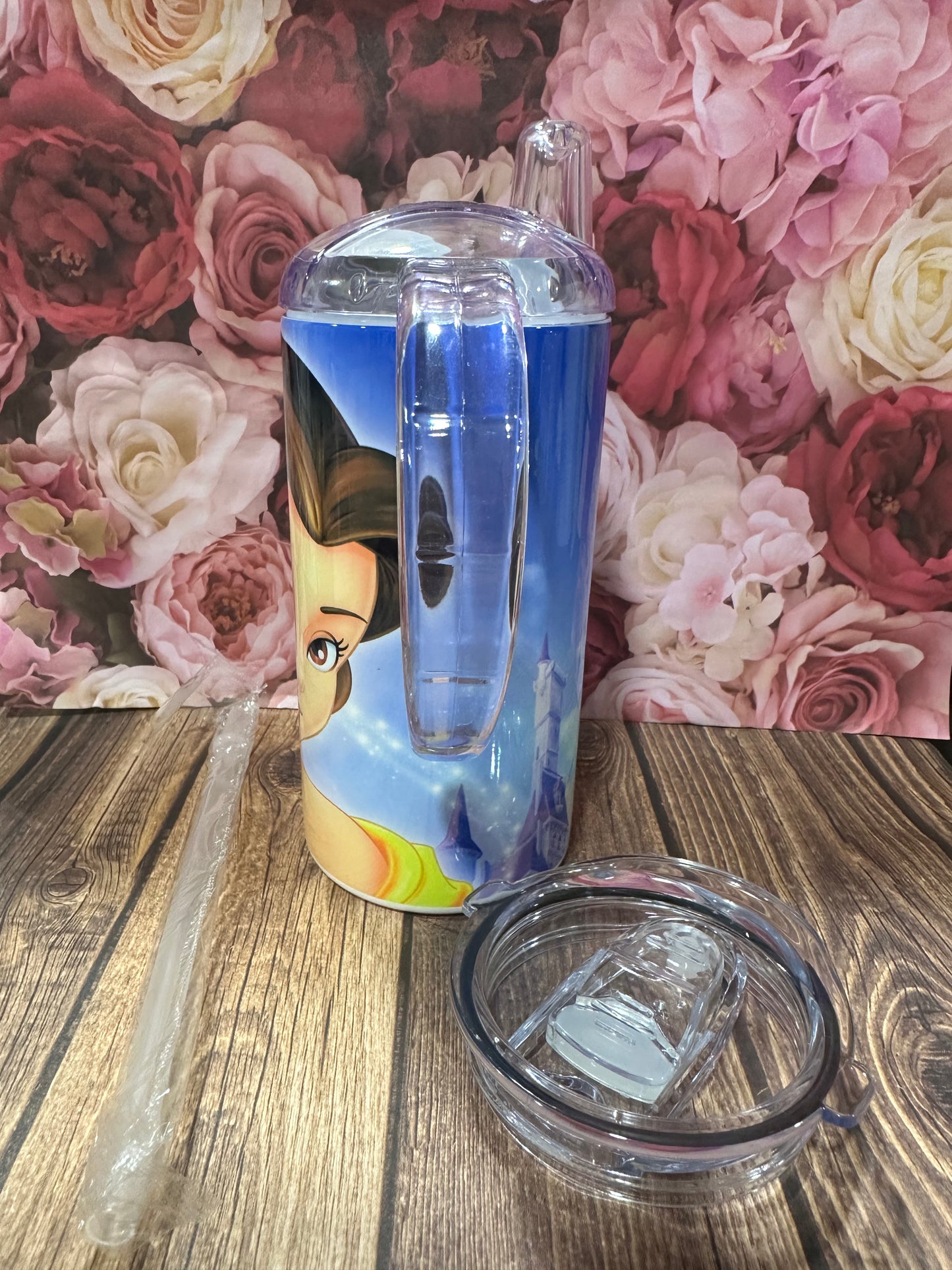 12 oz straight stainless-steel double walled sippy cup/ regular tumbler.