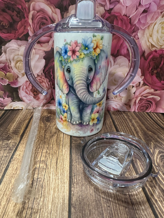 12 oz straight stainless-steel double walled sippy cup/ regular tumbler.