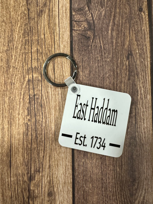 East Haddam life keychain