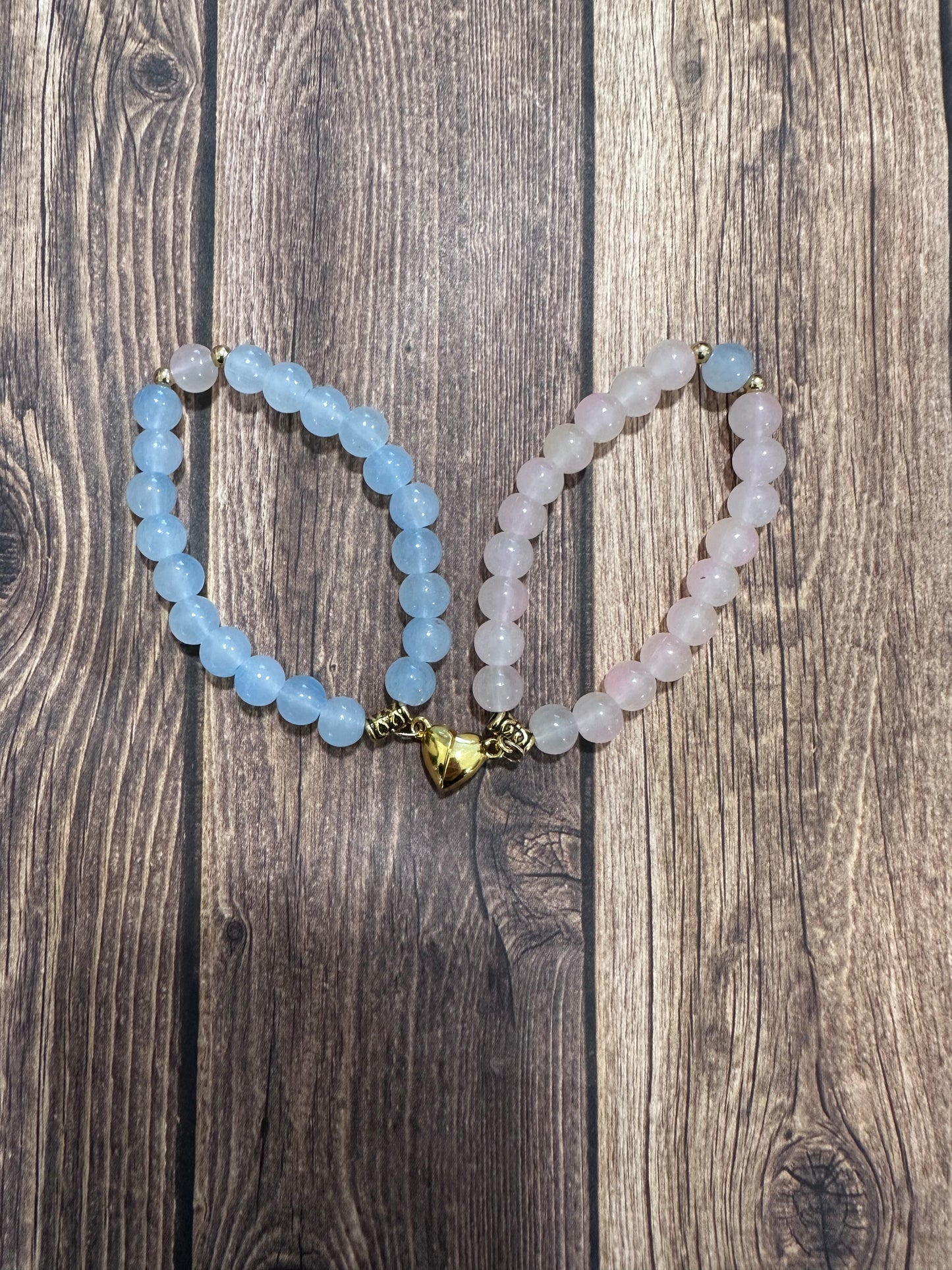 Glass beaded bracelet set