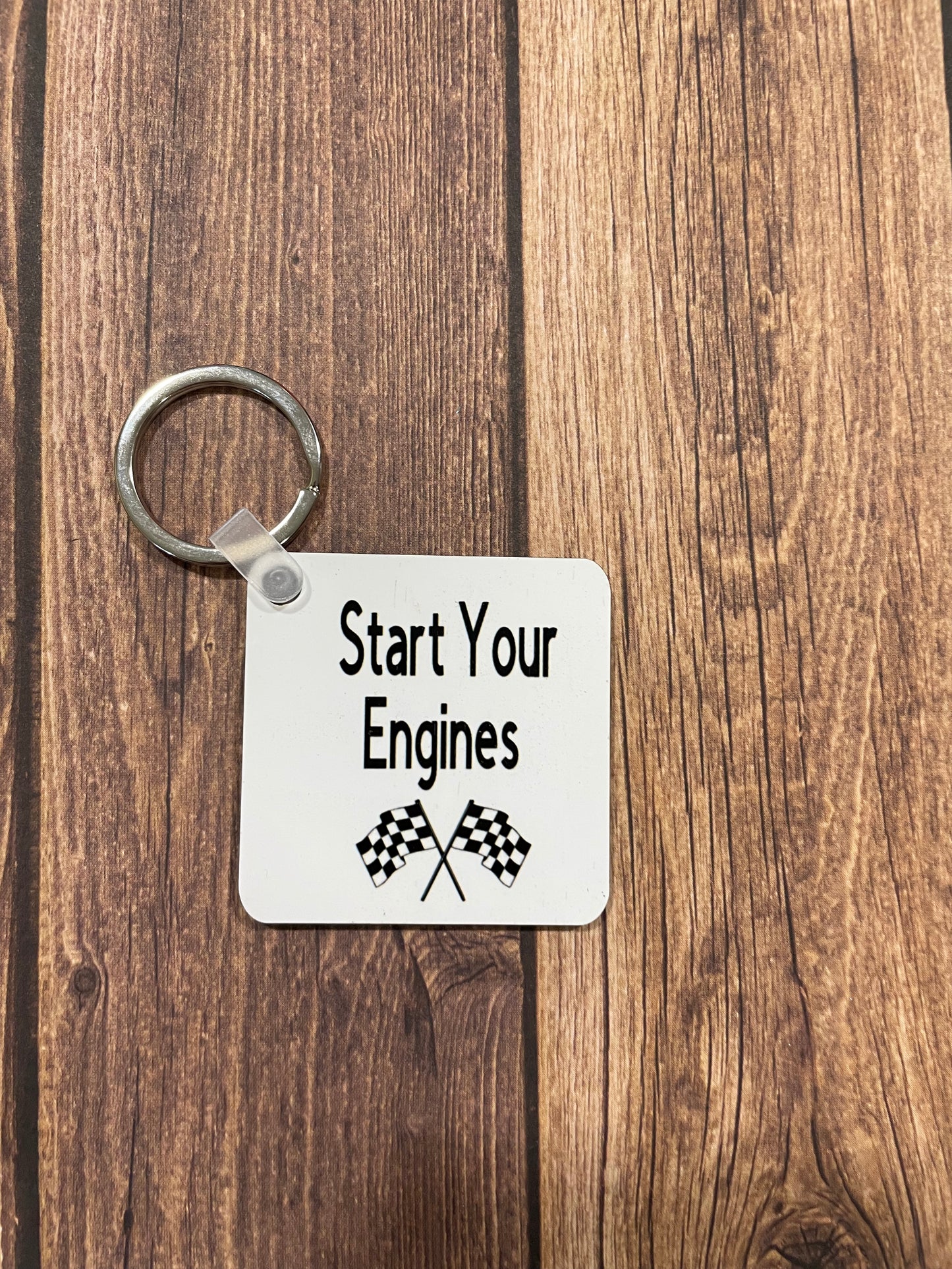 Start your engines keychain