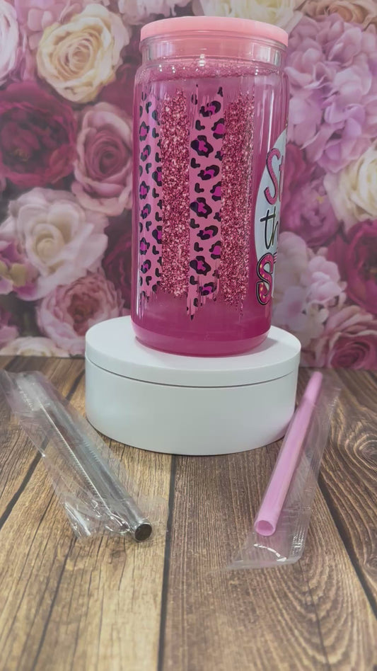 16 oz snow globe tumbler