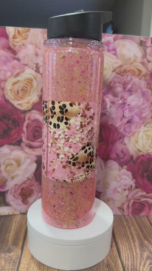 18 oz acrylic flip straw tumbler