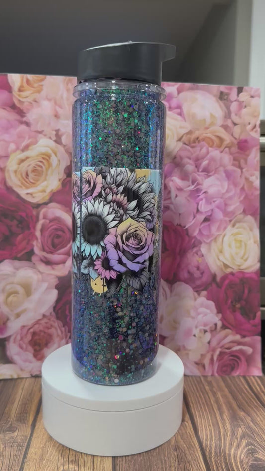 18 oz acrylic flip straw tumbler