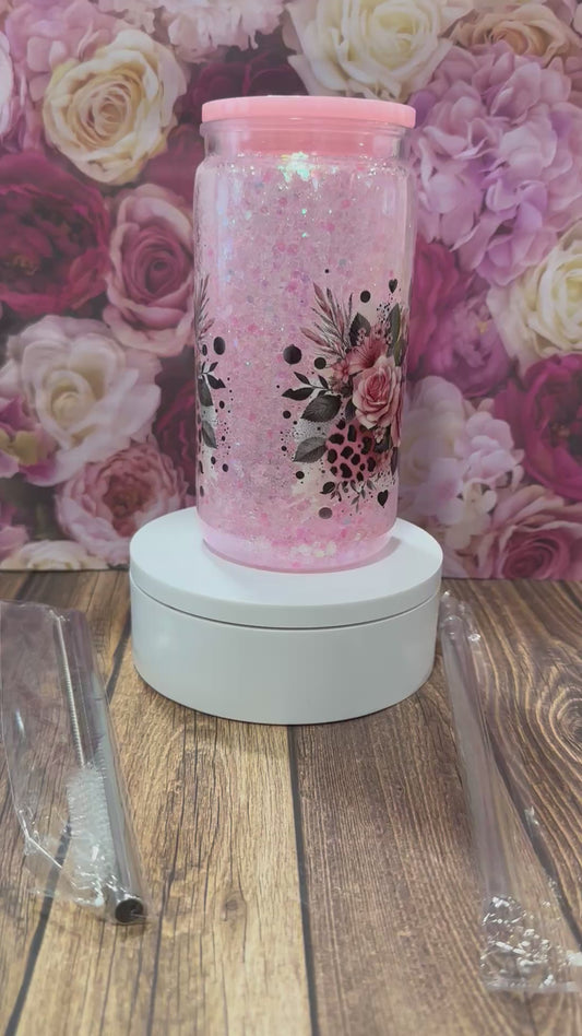 16 oz acrylic snow globe tumbler