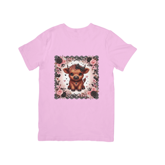 Cow with roses