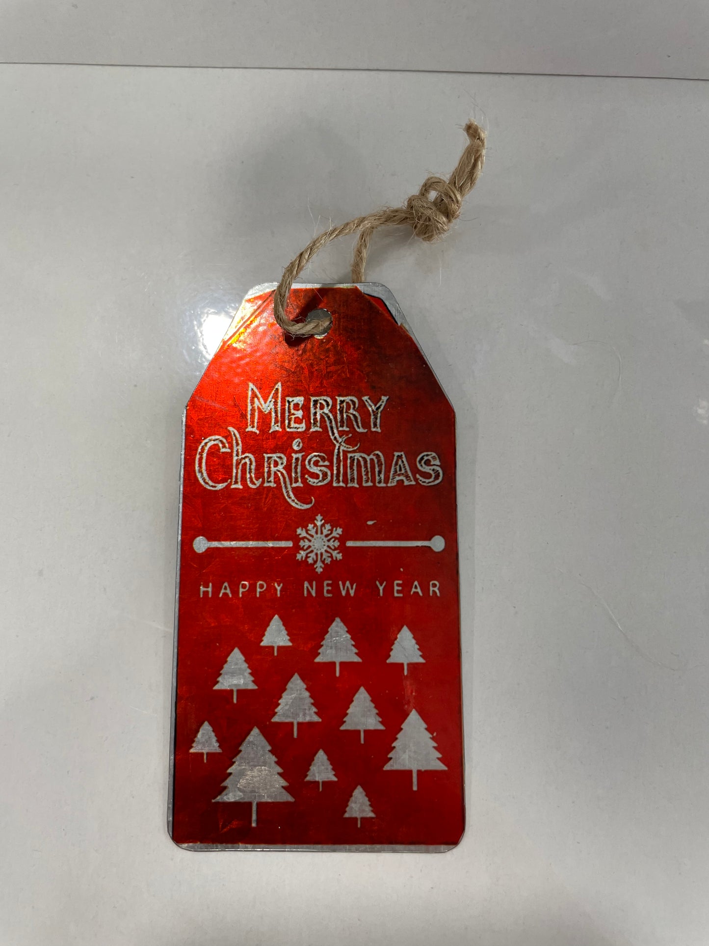 Metal Christmas tag