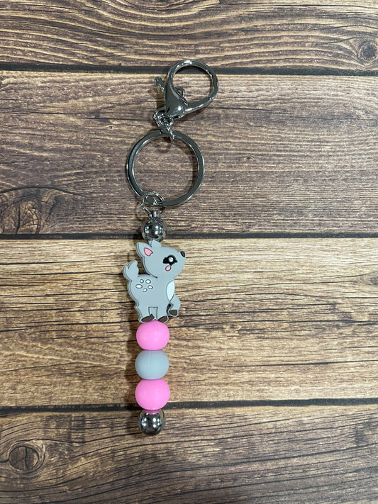 Beaded keychain